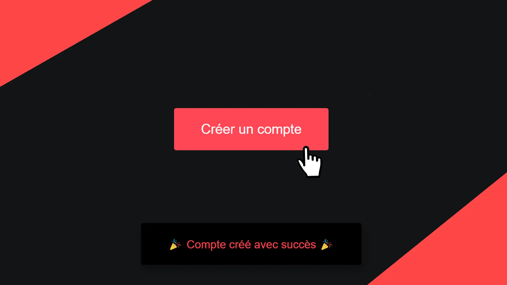 Make an animated notification message with JavaScript